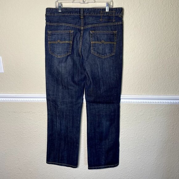 Ecko Unltd Men's Size 36x30 100% Cotton Relaxed Fit Dark Wash Jeans - Picture 6 of 8